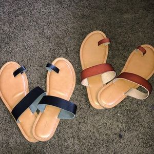 Black & Tan sandals!